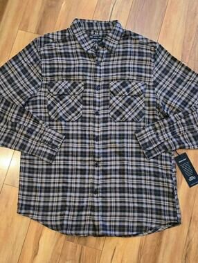 Kenneth Cole New York Flannel Shirt Men's M